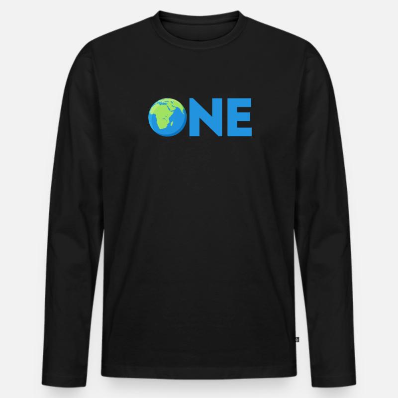Klimawandel - Männer Premium Bio Langarmshirt - Schwarz