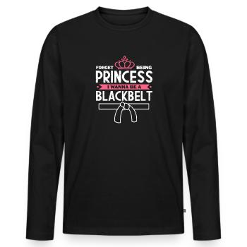 Jiu Jitsu Girl - Männer Premium Bio Langarmshirt - Schwarz - Vorne - Nico (187cm)
