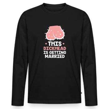 Junggesellenabschied - Männer Premium Bio Langarmshirt - Schwarz - Vorne - Nico (187cm)