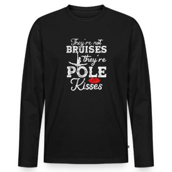 Pole Dance - Männer Premium Bio Langarmshirt - Schwarz - Vorne - Nico (187cm)