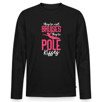 Pole Dance Fitness Pole Dance Pole Dance Cadeau - T-shirt manches longues Premium bio Homme - noir - Devant - Nico (187cm)