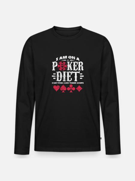 Poker - Men's Premium Organic Long Sleeve Shirt - black