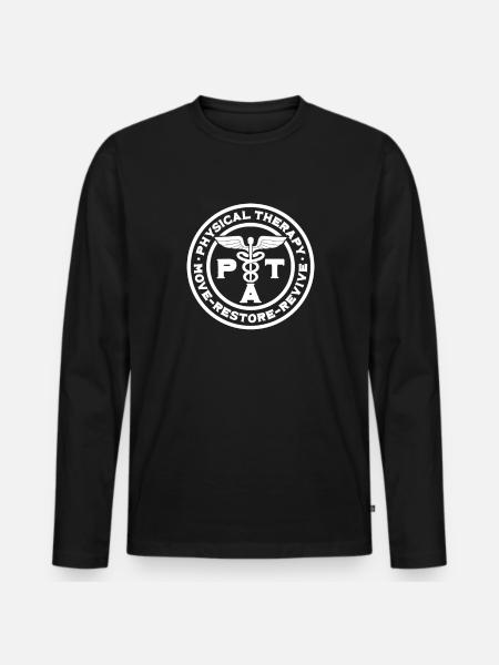 Physiotherapist - Men's Premium Organic Long Sleeve Shirt - black