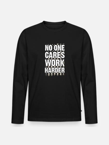 Motivation - Men's Premium Organic Long Sleeve Shirt - black
