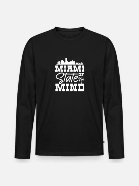 Miami - T-shirt manches longues Premium bio Homme - noir