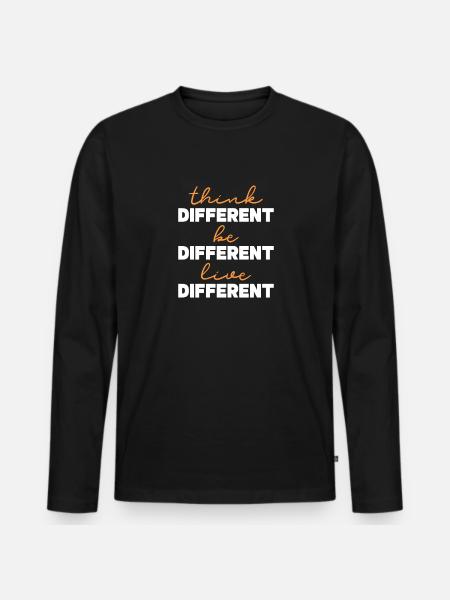 Motivation - Men's Premium Organic Long Sleeve Shirt - black