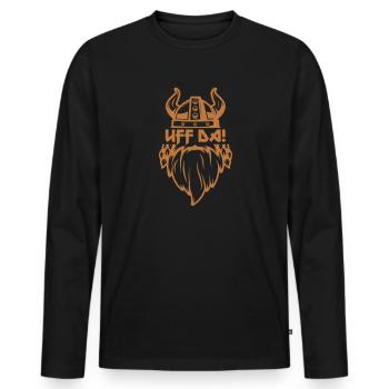 Viking Viking Vikings Odin Walhalla Cadeau - T-shirt manches longues Premium bio Homme - noir - Devant - Nico (187cm)