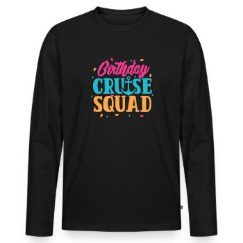 Kreuzfahrt Geburtstag - Männer Premium Bio Langarmshirt - Schwarz - Vorne - Nico (187cm)