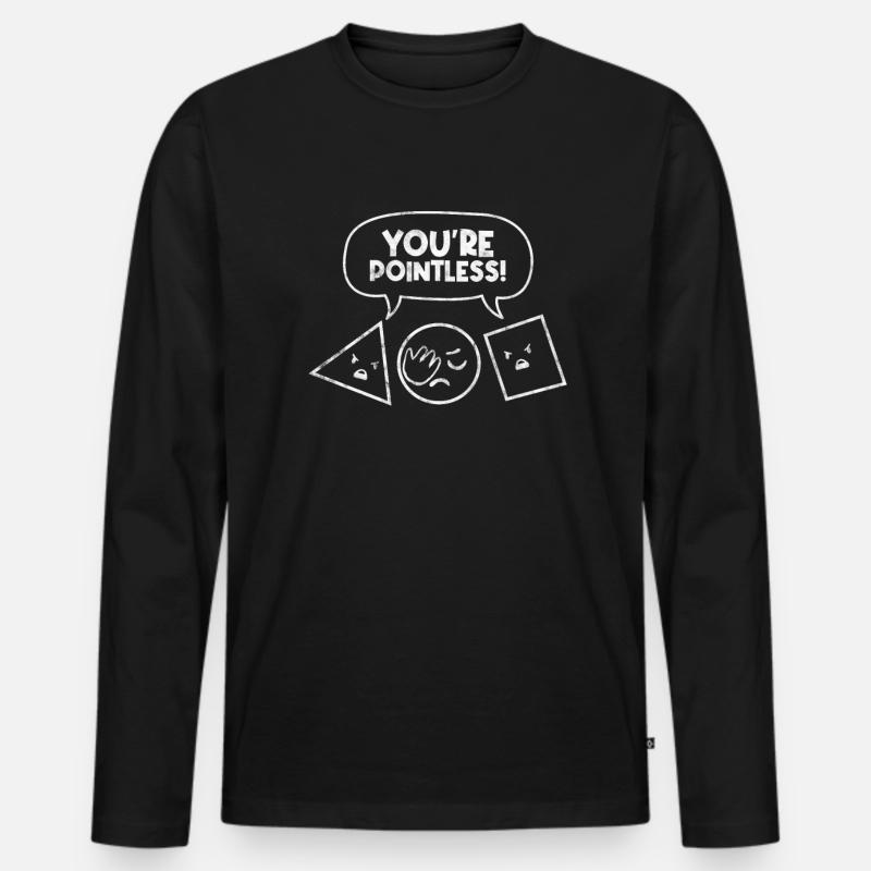 Mathematik - Männer Premium Bio Langarmshirt - Schwarz