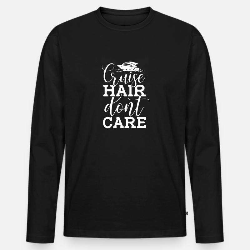 Kreuzfahrt - Männer Premium Bio Langarmshirt - Schwarz