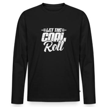 Diesel - Men's Premium Organic Long Sleeve Shirt - black - Front - Nico (187cm)