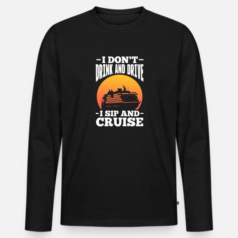 Kreuzfahrt - Männer Premium Bio Langarmshirt - Schwarz