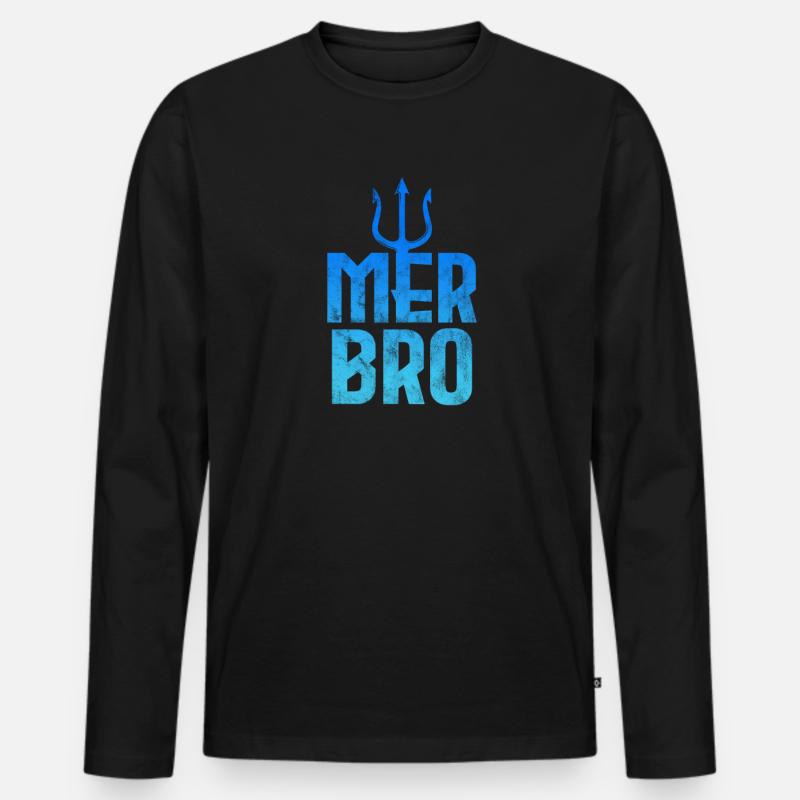 Bruder - Männer Premium Bio Langarmshirt - Schwarz