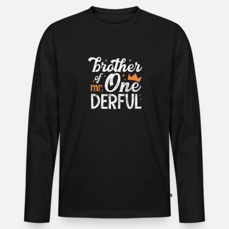 Bruder - Männer Premium Bio Langarmshirt - Schwarz