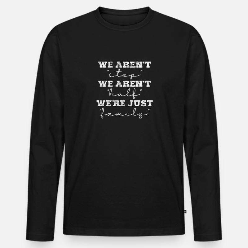 Stiefvater - Männer Premium Bio Langarmshirt - Schwarz