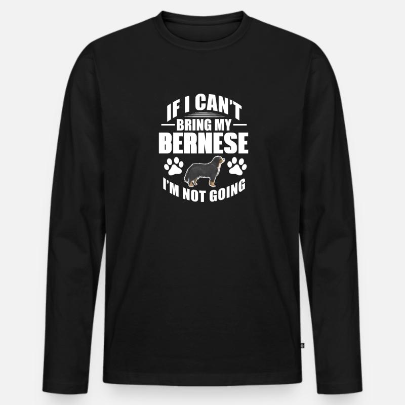 Berner Sennenhund - Männer Premium Bio Langarmshirt - Schwarz