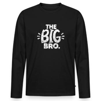 Big Brother - Men's Premium Organic Long Sleeve Shirt - black - Front - Nico (187cm)