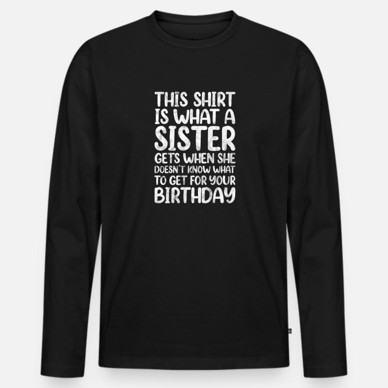 Bruder - Männer Premium Bio Langarmshirt - Schwarz