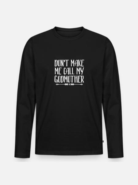 Marraine - T-shirt manches longues Premium bio Homme - noir