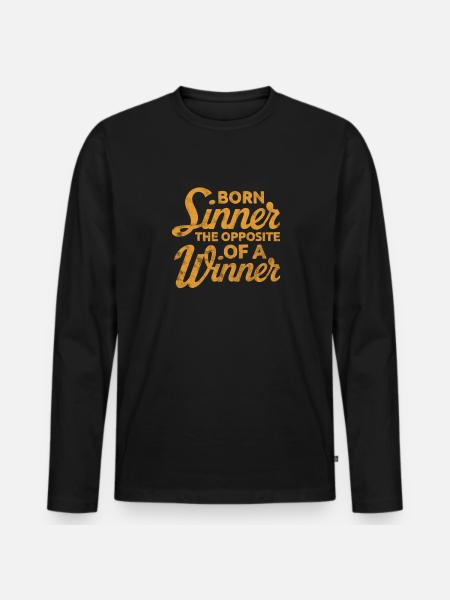 Hip Hop - Männer Premium Bio Langarmshirt - Schwarz