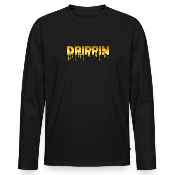 Hip Hop Rap Music Rapper Hiphop Gift - T-shirt manches longues Premium bio Homme - noir - Devant - Nico (187cm)