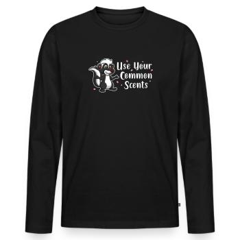 Skunk - Men's Premium Organic Long Sleeve Shirt - black - Front - Nico (187cm)