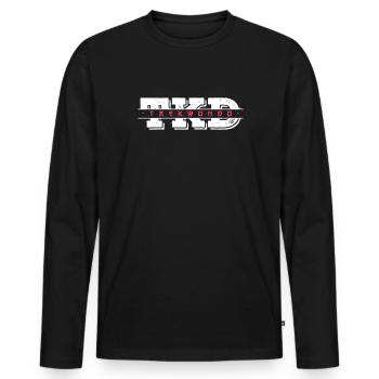 Taekwondo Tae Kwon Do Cadeau d’arts martiaux - T-shirt manches longues Premium bio Homme - noir - Devant - Nico (187cm)