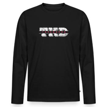 Taekwondo - T-shirt manches longues Premium bio Homme - noir - Devant - Nico (187cm)