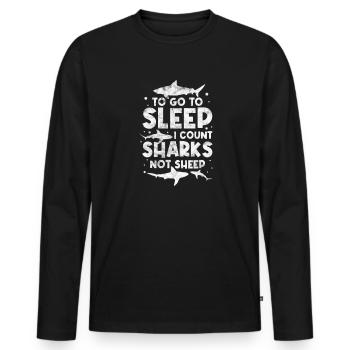 Biologie marine Biologiste marin Biolgy Gift - T-shirt manches longues Premium bio Homme - noir - Devant - Nico (187cm)