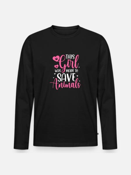 Veterinarian - Men's Premium Organic Long Sleeve Shirt - black
