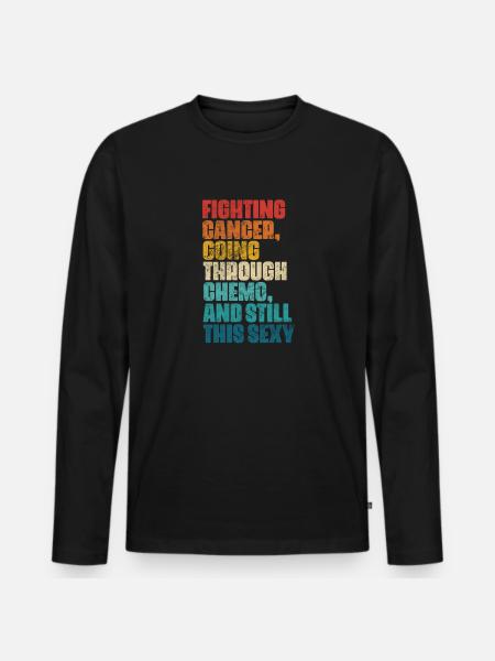 Cancer - Men's Premium Organic Long Sleeve Shirt - black