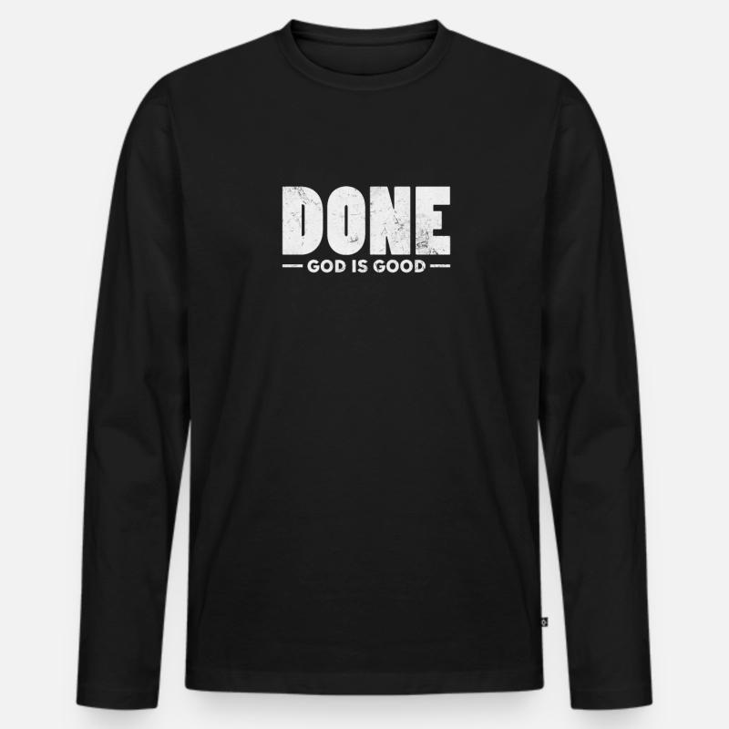 Krebs - Männer Premium Bio Langarmshirt - Schwarz