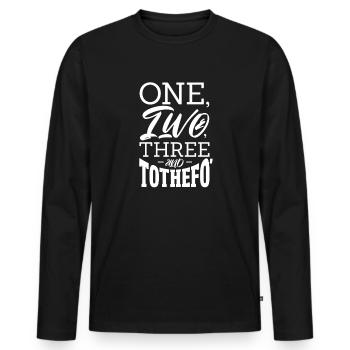 Hip Hop Rap Music Rapper Hiphop Gift - T-shirt manches longues Premium bio Homme - noir - Devant - Nico (187cm)