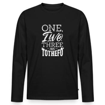 Hip Hop - Männer Premium Bio Langarmshirt - Schwarz - Vorne - Nico (187cm)