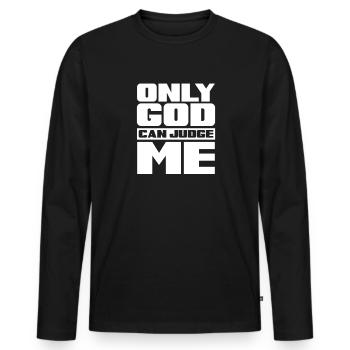 Hip Hop Rap Music Rapper Hiphop Gift - T-shirt manches longues Premium bio Homme - noir - Devant - Nico (187cm)