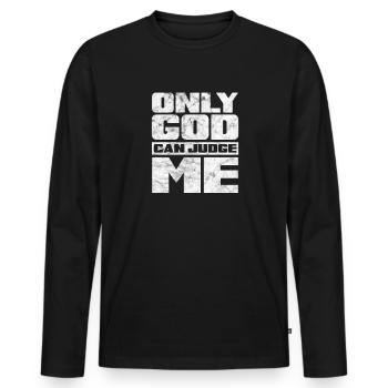 Hip Hop - Männer Premium Bio Langarmshirt - Schwarz - Vorne - Nico (187cm)