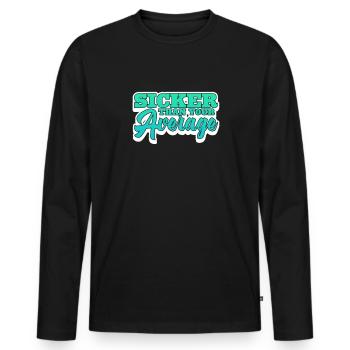 Hip Hop - Männer Premium Bio Langarmshirt - Schwarz - Vorne - Nico (187cm)