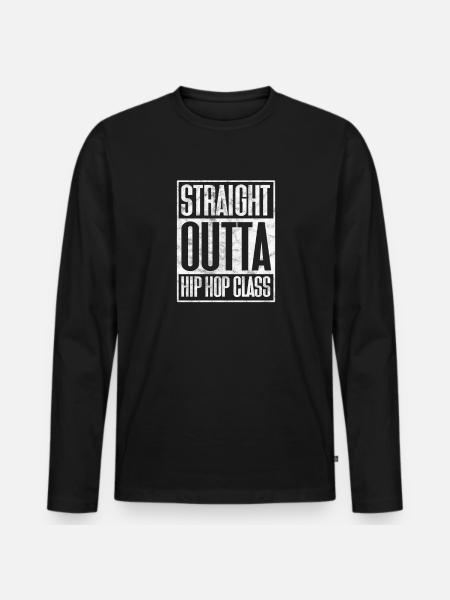Hip Hop - Men's Premium Organic Long Sleeve Shirt - black