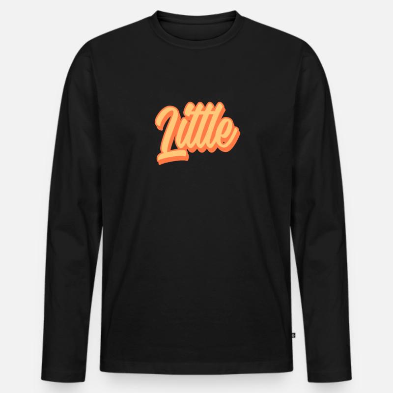 Schwester - Männer Premium Bio Langarmshirt - Schwarz