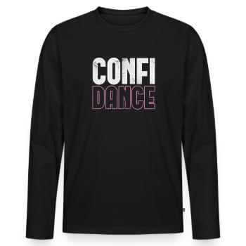 Ballet - T-shirt manches longues Premium bio Homme - noir - Devant - Nico (187cm)