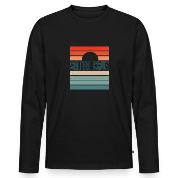 Santa Cruz - Men's Premium Organic Long Sleeve Shirt - black - Front - Nico (187cm)