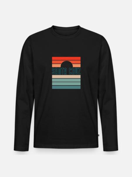 Santa Cruz - Men's Premium Organic Long Sleeve Shirt - black