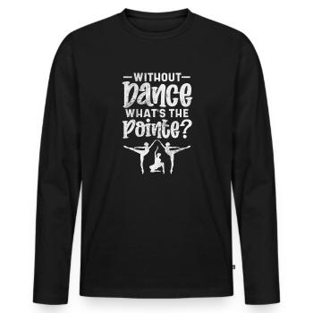 Ballet - T-shirt manches longues Premium bio Homme - noir - Devant - Nico (187cm)