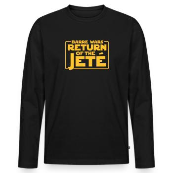 Ballett Ballerina Ballet-Tänzerin Tanzen Geschenk - Männer Premium Bio Langarmshirt - Schwarz - Vorne - Nico (187cm)