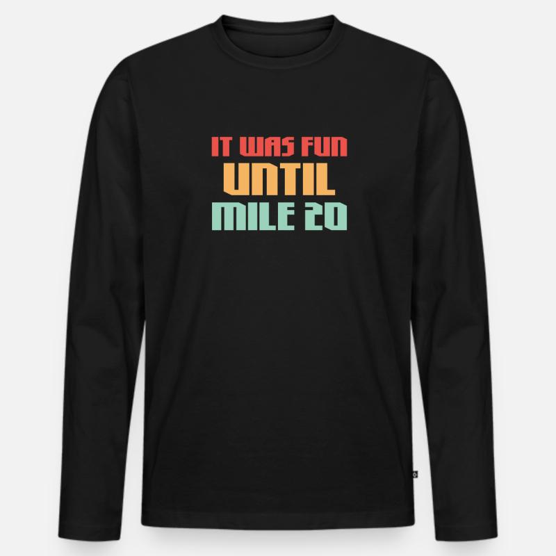 Laufen - Männer Premium Bio Langarmshirt - Schwarz