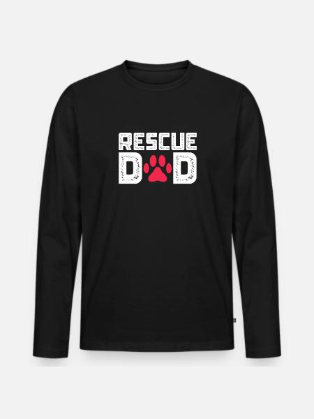 Tierrettung - Männer Premium Bio Langarmshirt - Schwarz