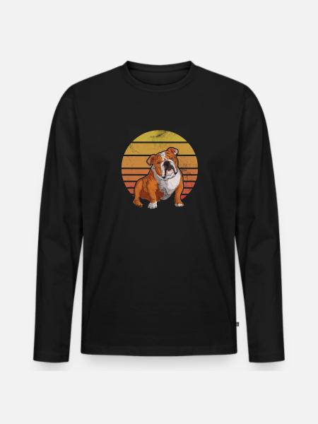 Deutsch Bulldog - Men's Premium Organic Long Sleeve Shirt - black