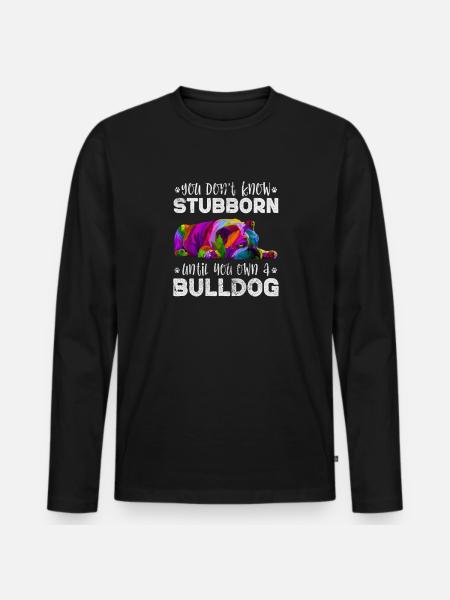 Deutsch Bulldog - Men's Premium Organic Long Sleeve Shirt - black