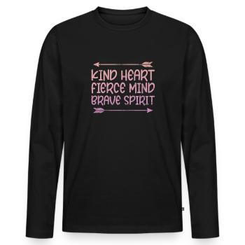 Bogenschiessen Bogenschütze Bogen Pfeil Geschenk - Männer Premium Bio Langarmshirt - Schwarz - Vorne - Nico (187cm)