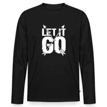 Archerie - T-shirt manches longues Premium bio Homme - noir - Devant - Nico (187cm)